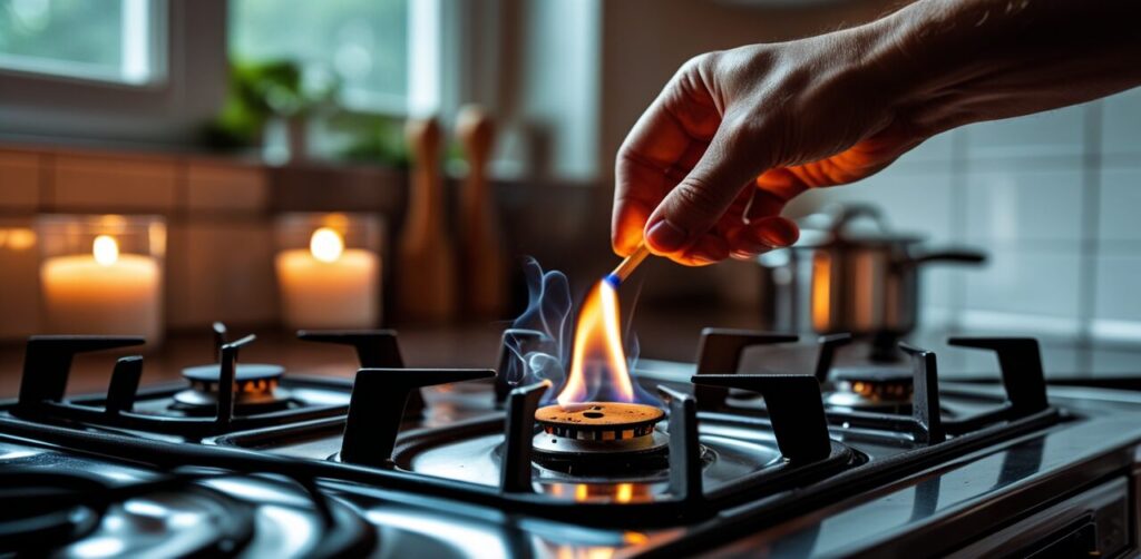 can you light a gas stove without electricity