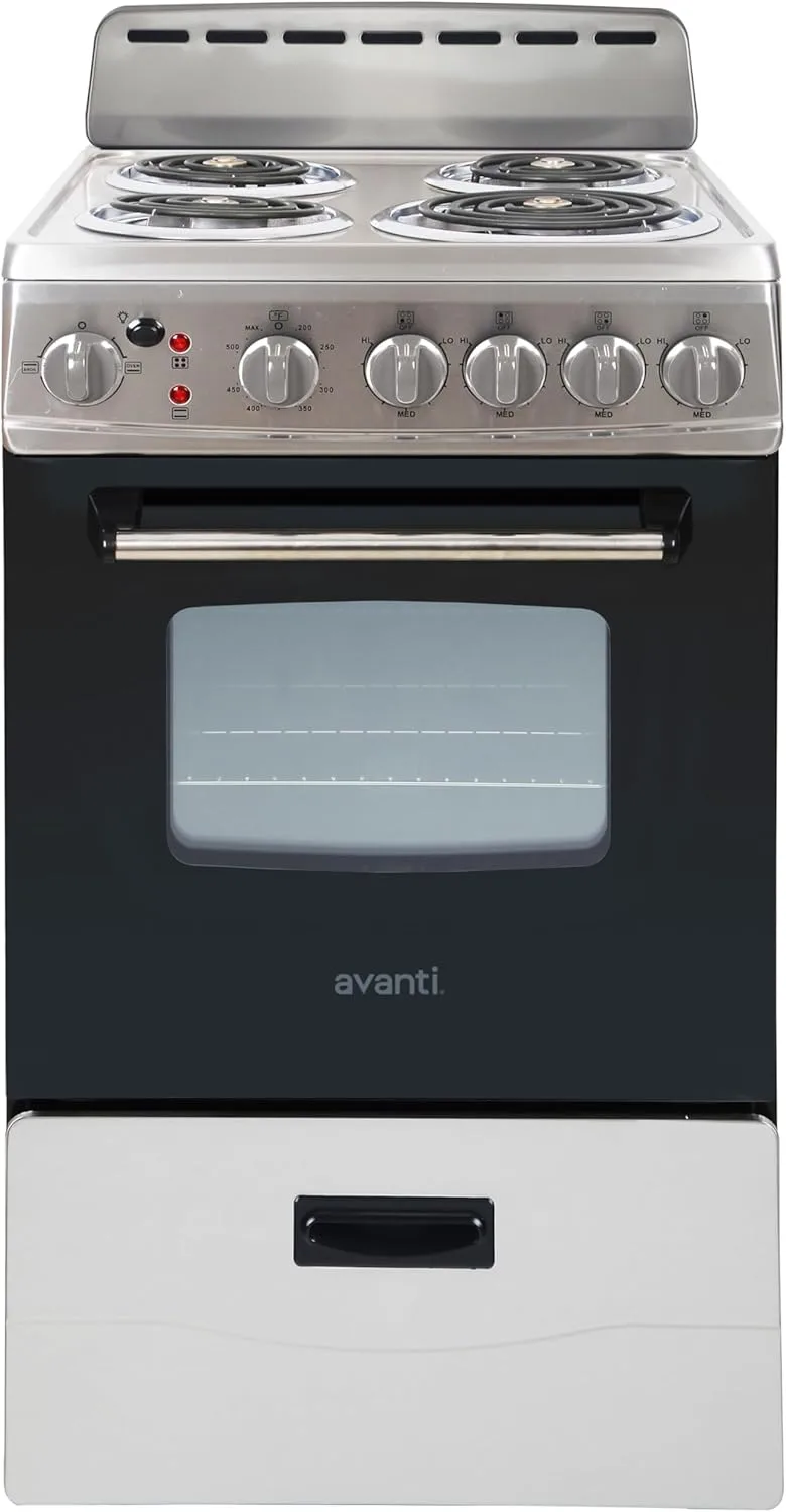 Top-rated stainless steel electric range with oven