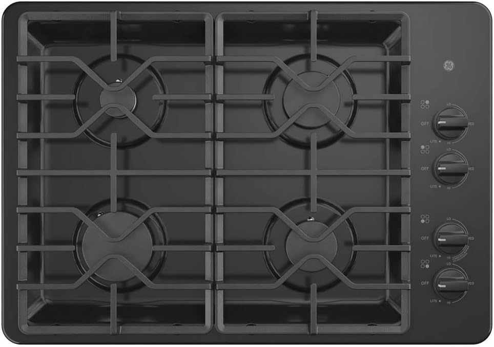 General Electric gas range with large oven capacity
