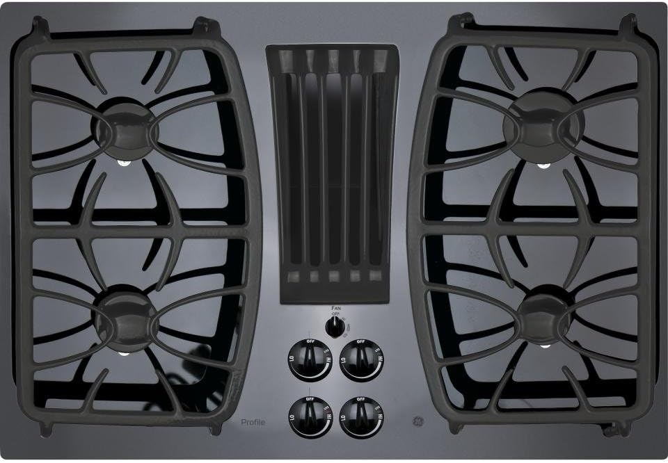 Energy-efficient GE gas stove with sealed burners