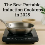 Modern portable induction cooktop on a kitchen counter – ideal for small spaces