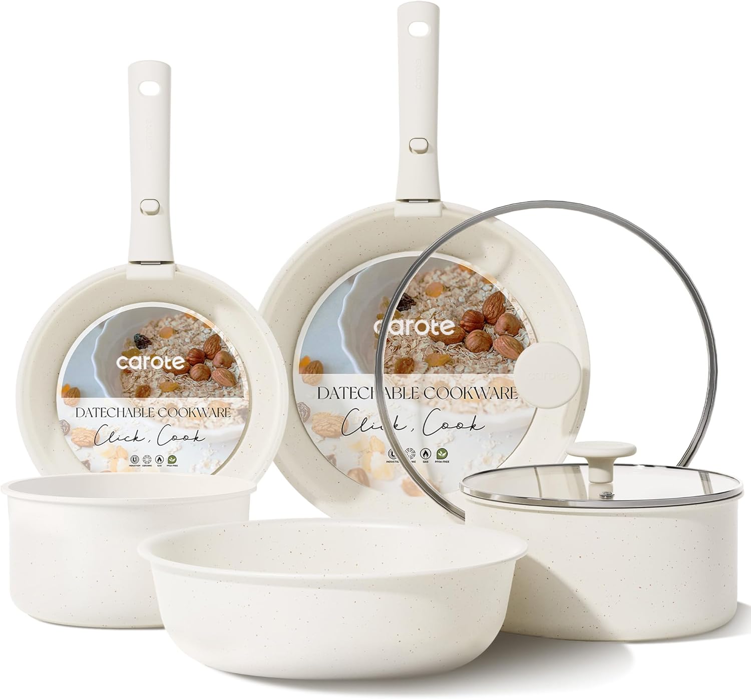 SENSARTE Ceramic Cookware Set