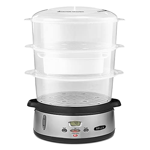 Bella 9.5 Qt Triple Tier Digital Food Steamer