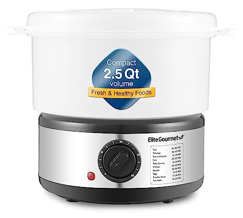 Elite Gourmet Est250 2.5 Quart Food Steamer