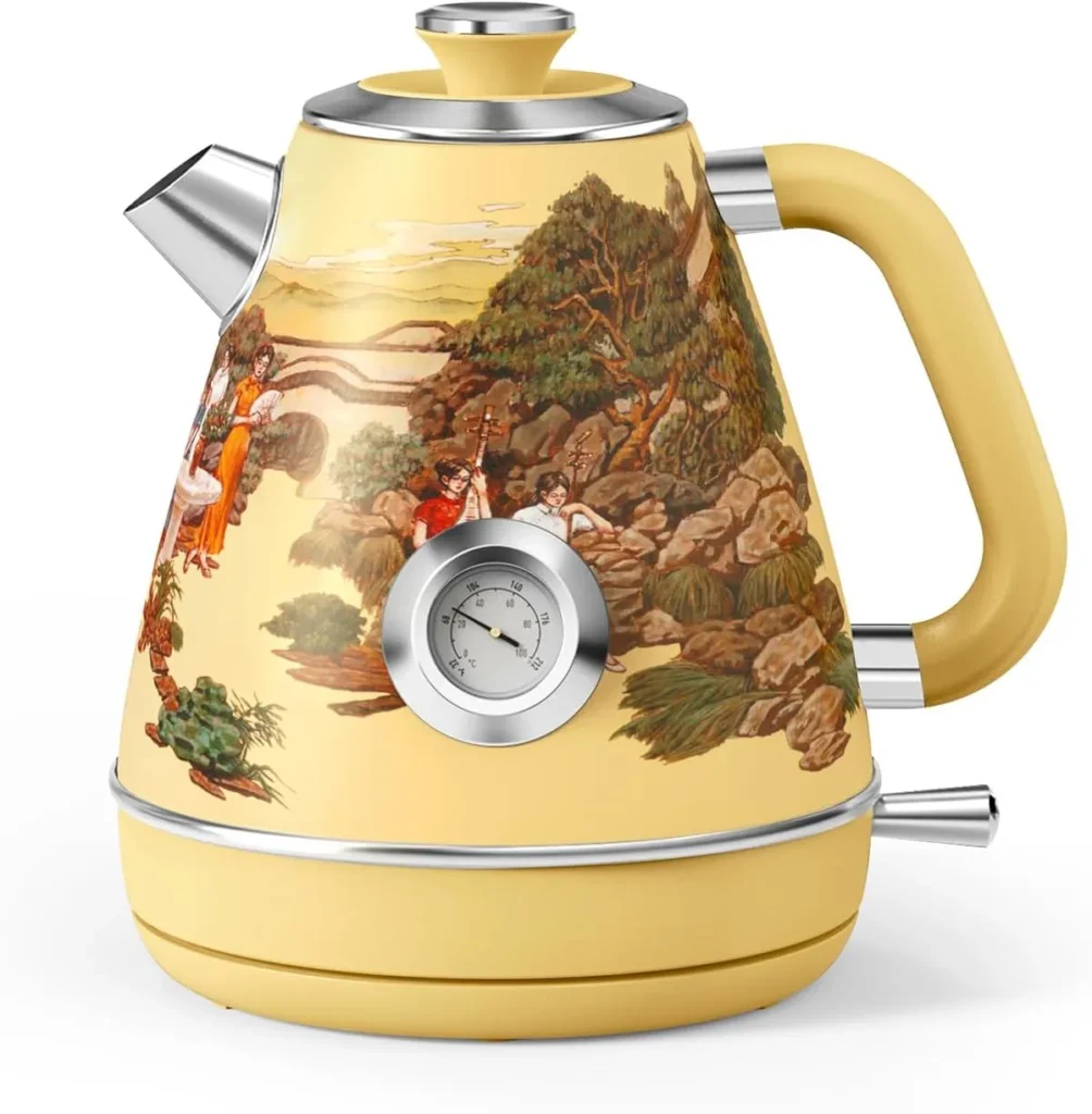 Evoloop Retro Electric Kettle 1.0L 1500W Green BPA-Free
