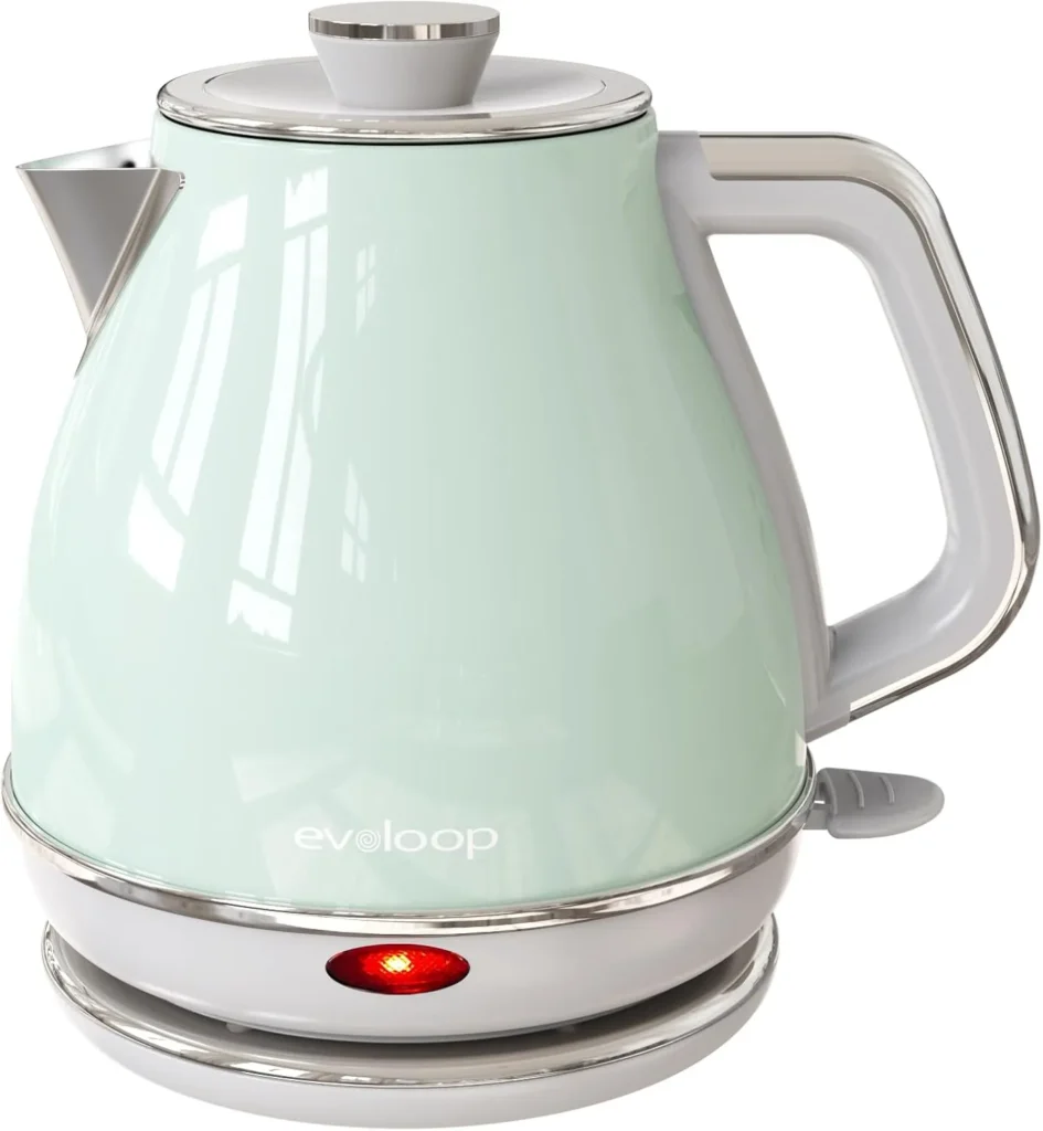 LUXGRACE Stainless Steel Stovetop Tea Kettle 3.1 Quart Black Blue Purple Silver
