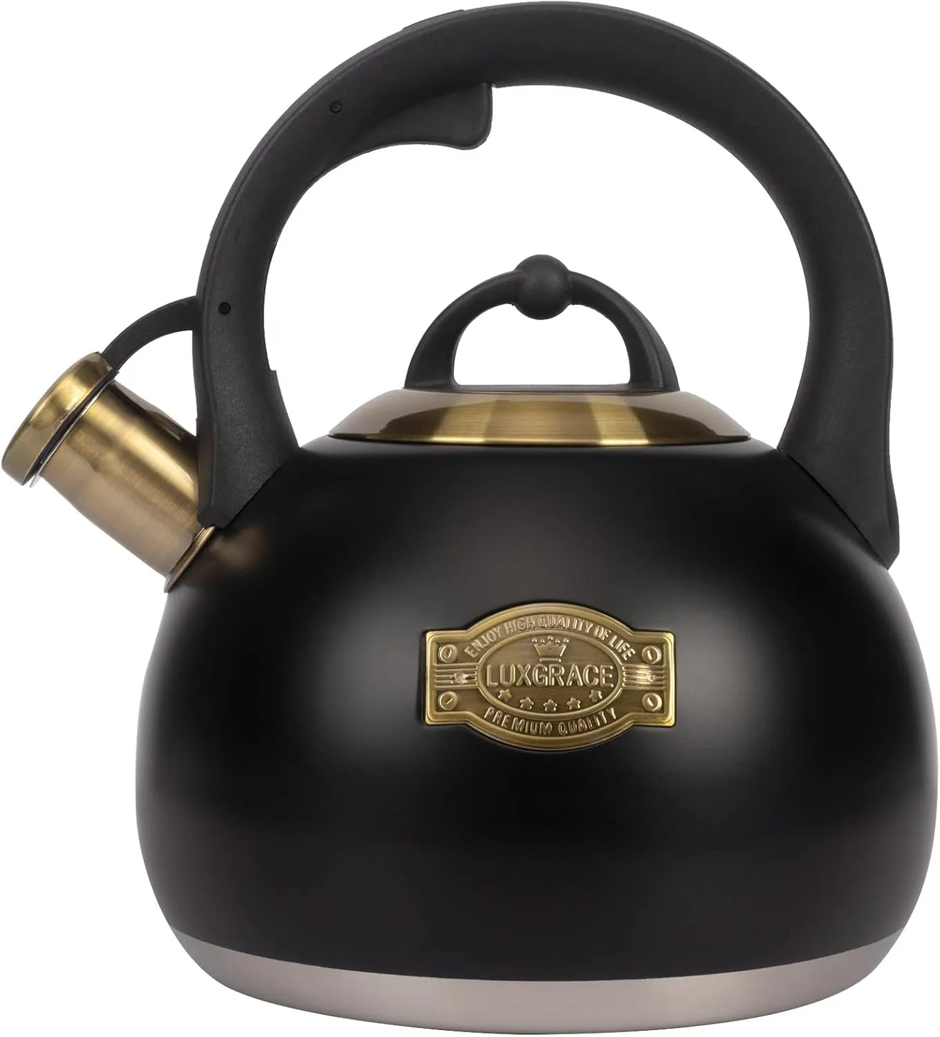 NESSGRAIM Retro Electric Kettle Black