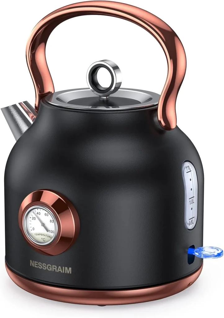 Hazel Quinn X Eduardo Recife Electric Kettle 1.7L Floral Patterned Retro Thermometer