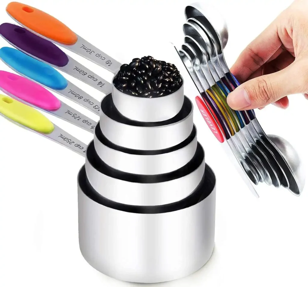 TILUCK measuring cups and magnetic measuring spoons set is one of the best kitchen gadgets and a must-have kitchen gadget 2025