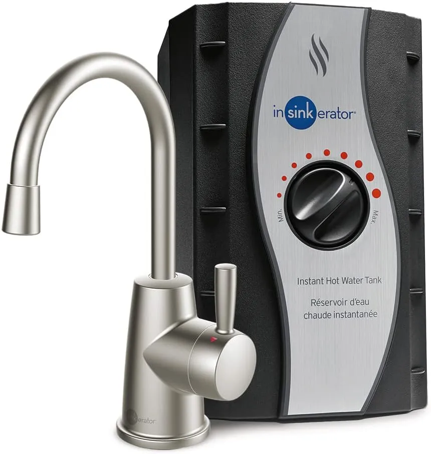 The InSinkErator HOT250 delivers 200°F hot water right from your kitchen sink. With a 2/3-gallon stainless steel tank and adjustable temperature control, it’s perfect for everyday kitchen tasks while saving time, energy, and space.